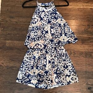 Patterned romper